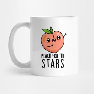 Peach For The Stars Funny Fruit Pun Mug